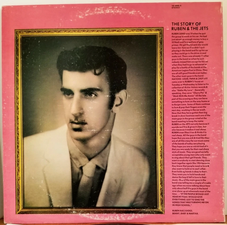 The Mothers Of Invention Cruising with Ruben & The Jets Vinyl LP Verve V6 5055-X Foto 3 de 4