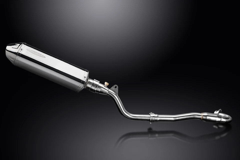 Silenciador de escape completo de 13" acero inoxidable triovalado Kawasaki KLX250H 06-07 KLX250S 09-20 Foto 4 de 4