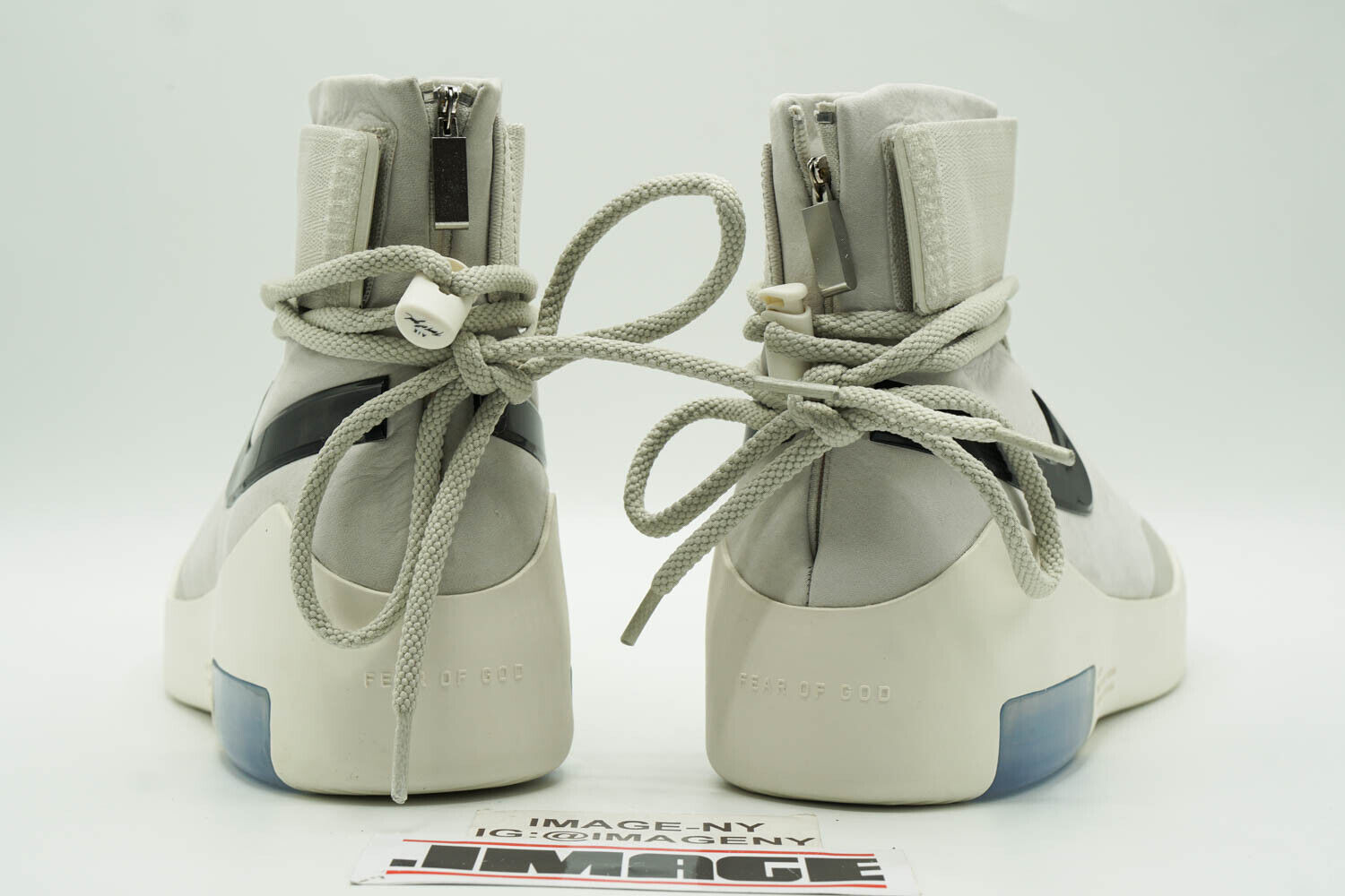 NIKE AIR FEAR OF GOD 1 NEW SIZE 7.5 SHOOT AROUND LIGHT BONE BLACK AT9915 002