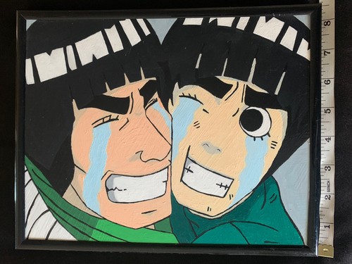 Naruto Fan Art/Rock Lee Acrylic on Cavas/L10.5X W 8.5/Gai Sensei/Anime/paint - Picture 7 of 7