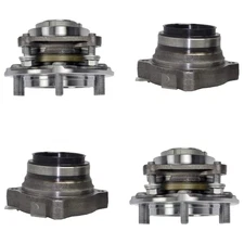 Detroit Axle 2WD Front & Rear Wheel Bearing & Hub Set for 2005- 2017 2018