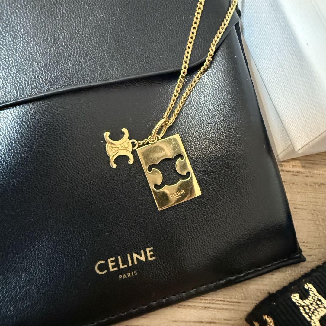 CELINE Separable Triomphe Interlock Short Chain J… - image 3