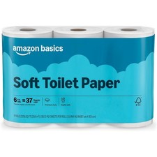 FSC-Certified 2-Ply Septic-Safe Soft Toilet Paper 350 Sheets per Roll 6 Rolls