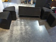 Lot of 5 - Pioneer Speaker Set Center Front & Surround Black Speakers S-11-P