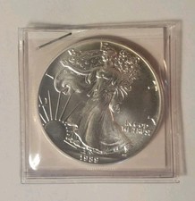 1989, 1oz US Walking Liberty Silver $1 Eagel Coin 40.45 per troy oz