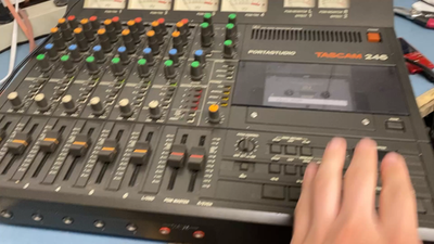 TASCAM 246 Portastudio 4-Track Cassette Recorder – SHOWN WORKING