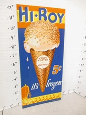 HI BOY 1931 bagged ice cream cone deco store display sign drum major soldier
