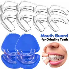 2 Sizes, 8pcs for Mouth Guard for Nighttime Teeth Grinding Clenching Moldable