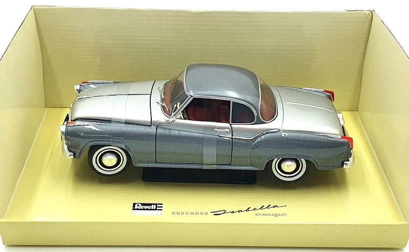 Diecast Revell escala 1/18 08859 - cupé Borgward Isabella - plateado/gris Foto 4 de 4
