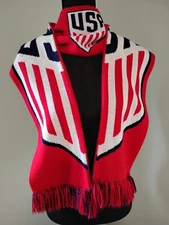 US Men's/Women's USA Soccer  Member Scarf RUFFNECK 69x7  USA Crest