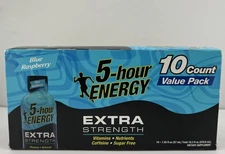 5 Hour Energy Shot Extra Strength Blue Raspberry 1.93 oz Sugar Free, 10 ct Shots