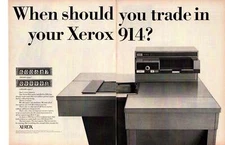 1965 Xerox 914 Copier 1,000,000 Copies? Rochester New York 2-Page Print Ad