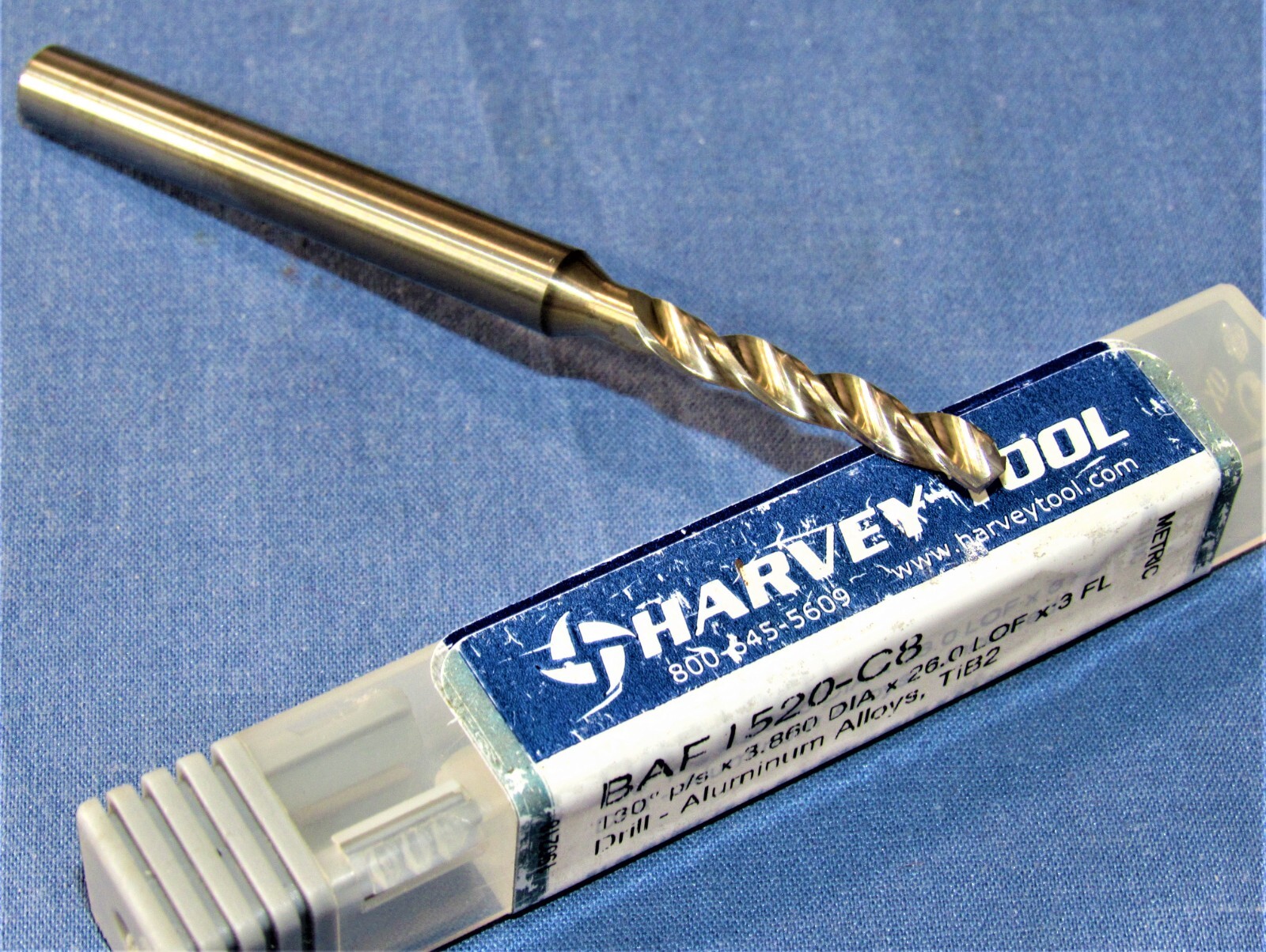 New Harvey Tool Carbide 0.1519" (3.860mm) Dia. drill 3 flute drill