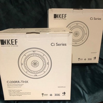 BRANDNEW Set of 2 KEF Ci200RR-THX Round 