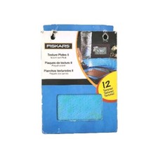 Fiskars Texture Plates II Assortment Pack 12 Textures Vintage 2004 DIY Crafting