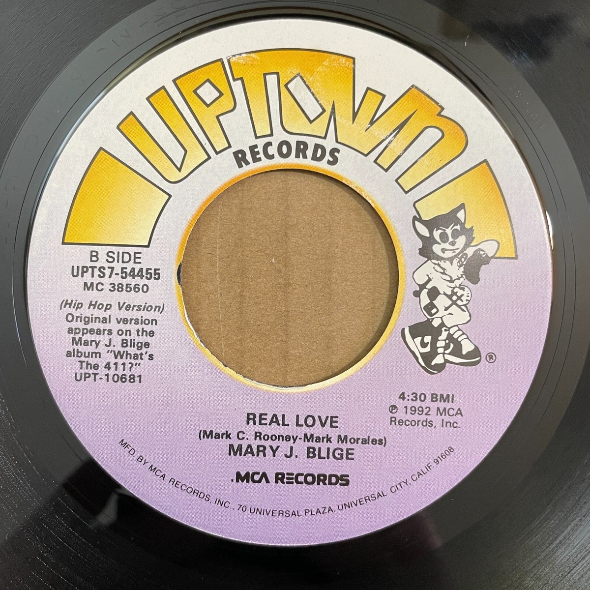 Mary J Blige Buju Banton Real Love レコード MARY J. BLIGE Real Love / Hip Hop Version 45 Uptown UPTS7-54455