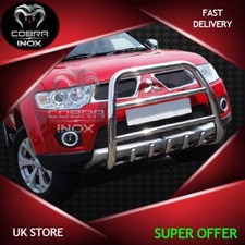 For MITSUBISHI L200 Bull Bar Chrome Nudge Push Grill Front Bumper Bar 2015-2018