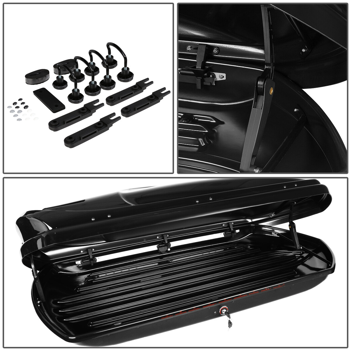 FOR 0308 HONDA PILOT ROOF TOP CARGO STORAGE LUGGAGE BOX W/ALUMINUM CROSS BAR eBay