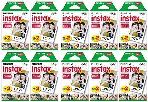 Value Pack Amazon Fuji Instax Film Fujifilm Instax Mini Instant Film (10  Twin Packs, 200 Total