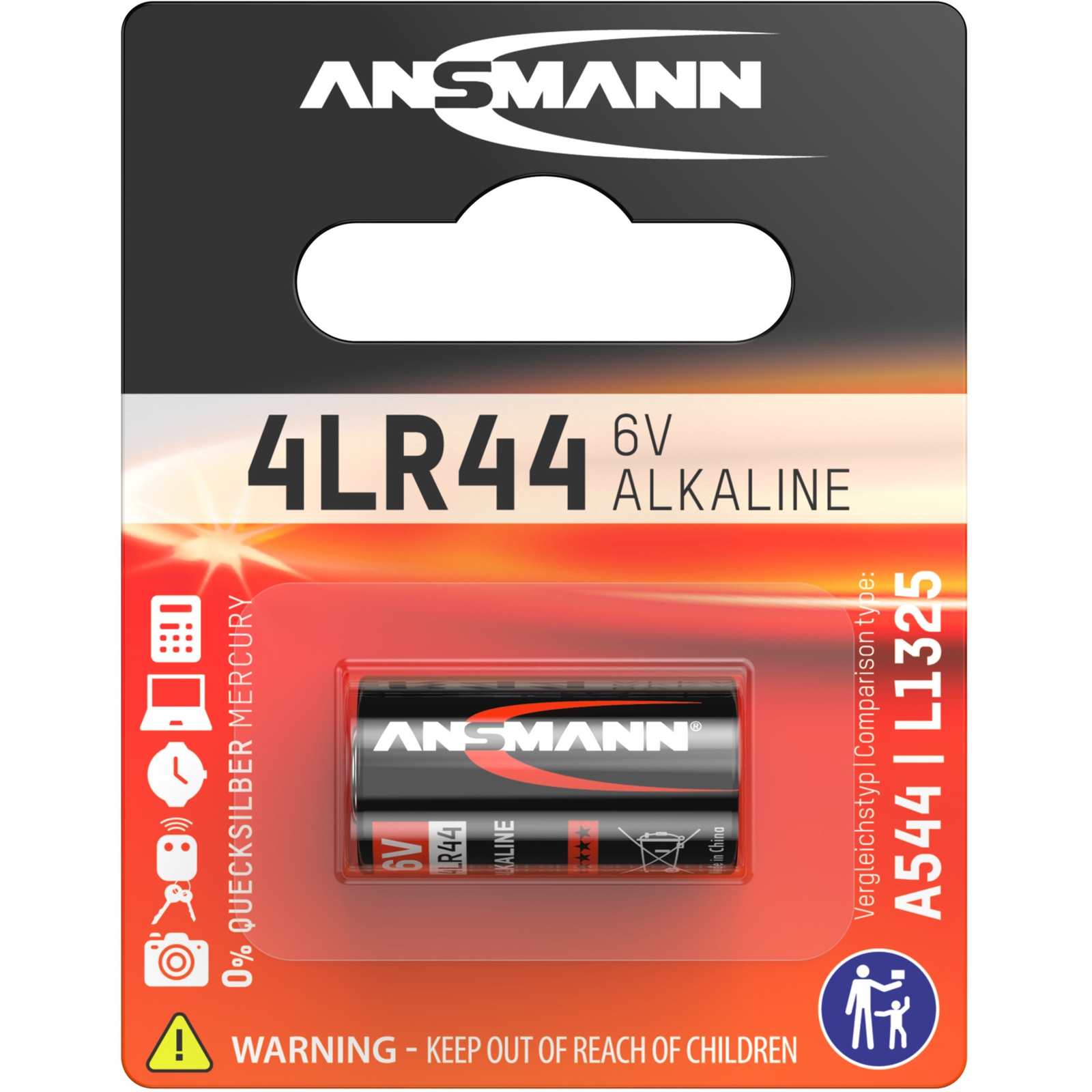 Thumbnail - Ansmann Batterie Alkaline Knopfzelle 4lr44