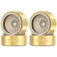 1.0 Beadlock Wheels with Brass Ring 1.0 Wheels for 1/18 TRX4M 1/24 SCX24