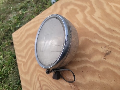 Brown Stabilite Fixed Focus Chrome Head Light Lamp 1929 1930 1931 Nash 450 - Picture 2 of 11