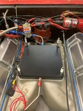 Chevy 4150 / 4500 Carb Cover Plate/ Block Off Plate  (Black)