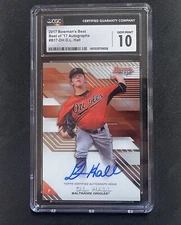 2017 Bowman's Best Best of 2017 Auto DL Hall #B17-DH Auto - CGC 10 Gem Mint