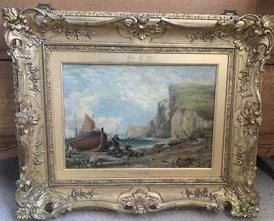 Edward William Cooke (1811-1880) Etretat, Frankreich Ölgemälde 1878 Christie's