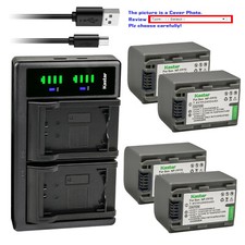Kastar Battery LCD Dual Charger for Sony NP-FP70 NP-FP71 Sony DCR-DVD103 DVD103
