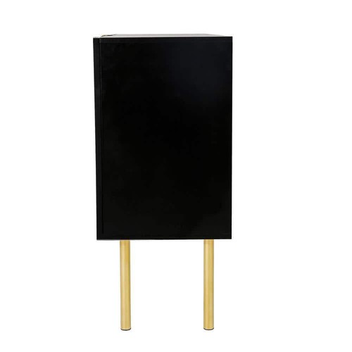 Harper + Bright Designs Sideboard 47.2" Metal + Wood Black w/ Gold Legs+Handles - Picture 3 of 9