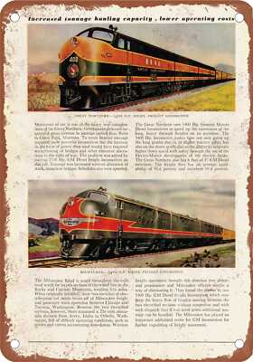 METAL SIGN - 1944 GM Diesels GN FT & Milwaukee FT - Vintage Rusty Look ...