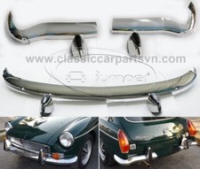 Mgb Gt Split Bumper Year 1970 By Stainless Steel New
