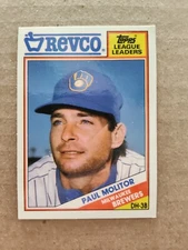 PAUL MOLITOR Milwaukee BREWERS 1988 REVCO Baseball Card #20