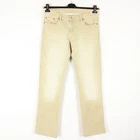 DIESEL BASIC Men Jeans Size W32 L33 Regular Fit Straight Yellow Zip Fly