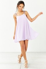 Oh My Love Beaded Strap Trapeze Dress size Large NEW MSRP: $99 Urban Outfitters