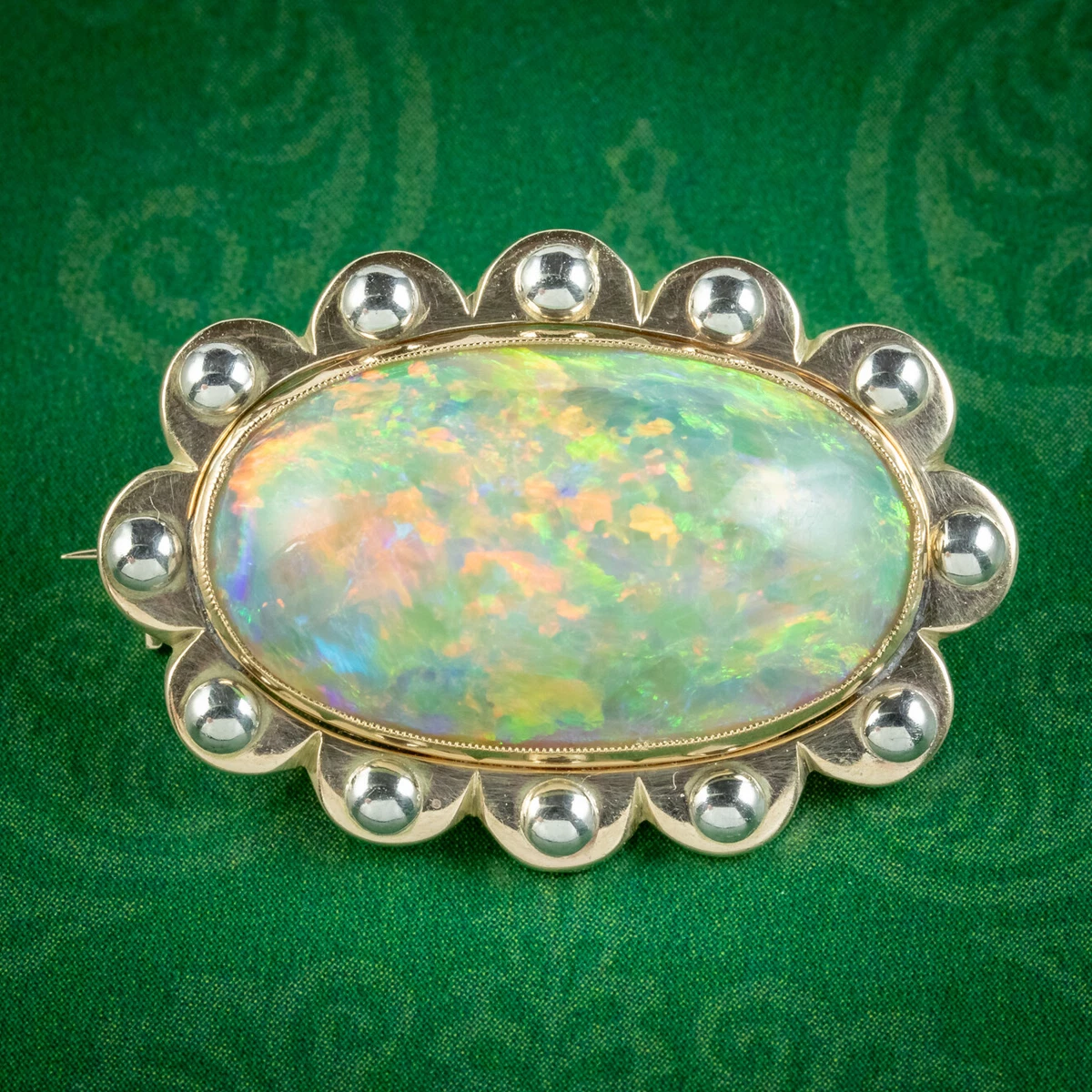Vintage store opal brooch