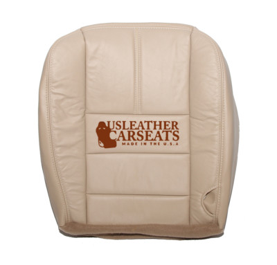 08-10 Ford Lariat Driver Side Bottom Synthetic Leather Seat Cover Camel Tan