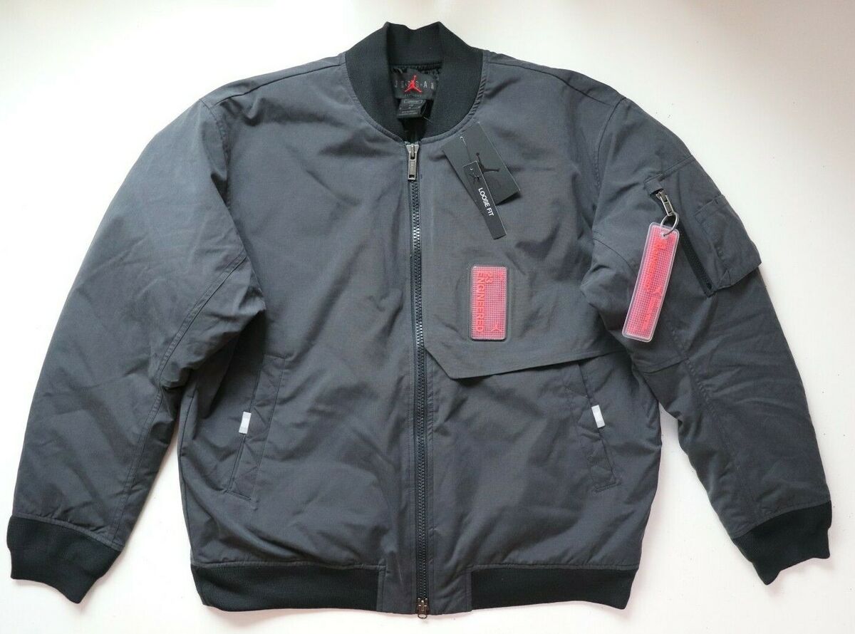 NIKE JORDAN 23 ENGINEERED MA-1 DOWN BOMBER JACKET OFF NOIR NIKE JORDAN 23 ENGINEERED MA-1 DOWN BOMBER JACKET OFF NOIR
