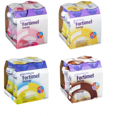 Fortimel Energy 4er-Pack Trinknahrung Nahrungserzgänzungsmittel Proteindrink
