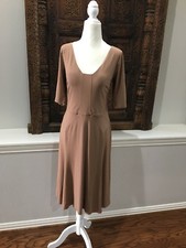 Classic Ann Taylor Camel Or Nude Tan Dress Size 8