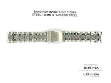 Authentic Invicta Bolt 0969 Stainless Steel 26mm Watch Band