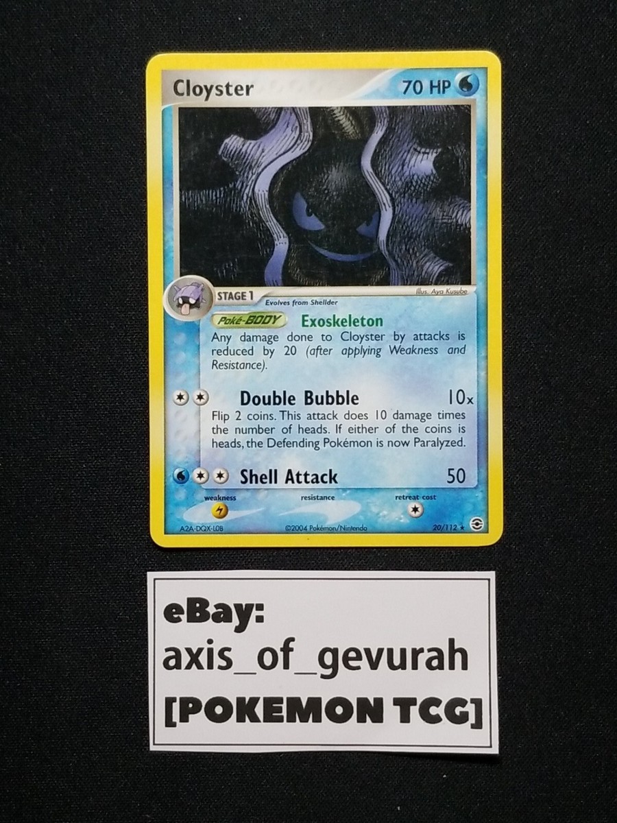 Cloyster Rare 20/112 [NM] EX Fire Red Leaf Green Pokemon Cards