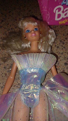 Mattel 1994 Vintage Bubble Angel Barbie Bionda Completo Completo Completo Ali Vassoio Con Scatola - Foto 11 di 13