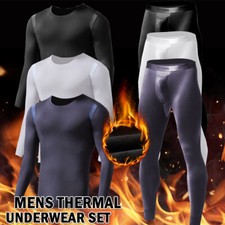 Thermal Underwear for Men Long Johns Bottom Top Set Base Layer for Cold Weather