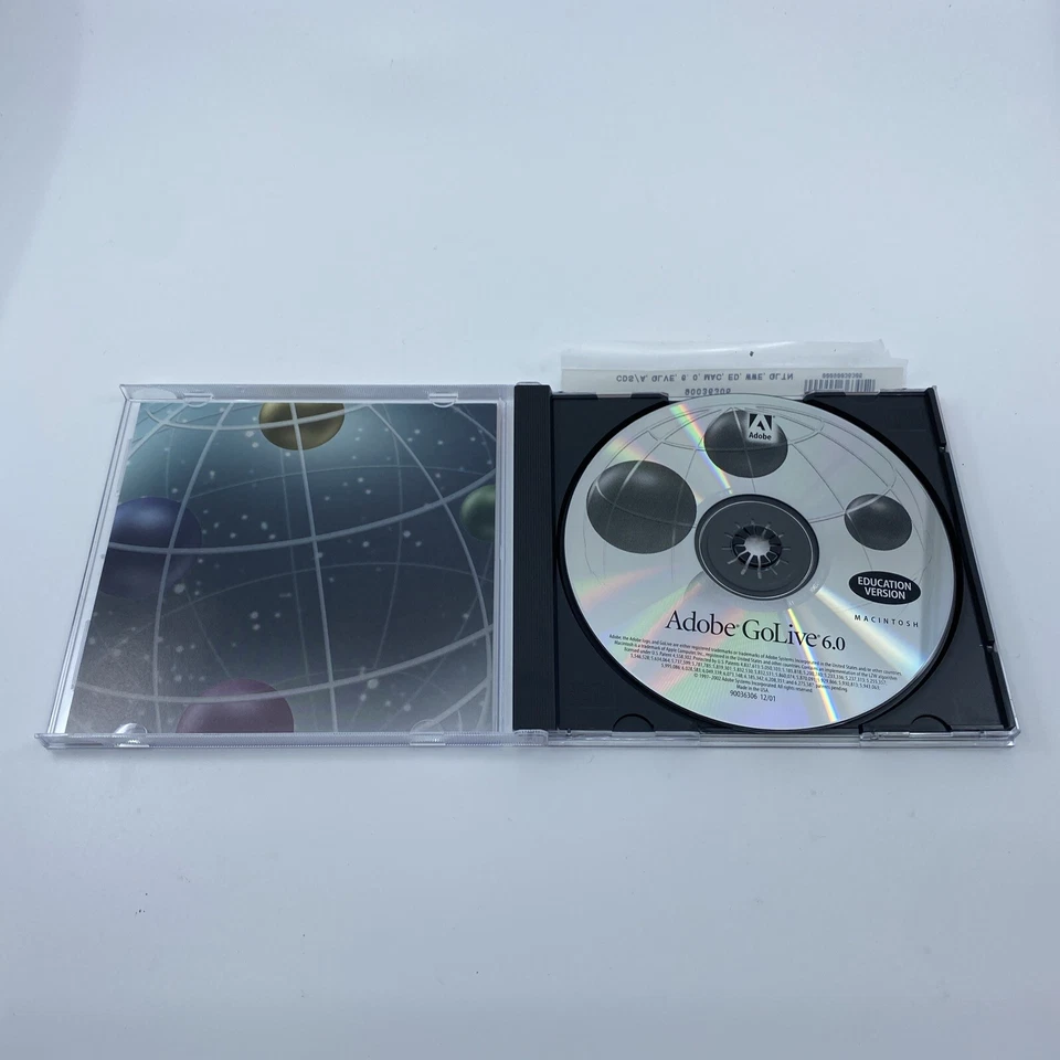 Adobe Golive 6.0/LiveMotion 2.0 paquete doble 2001 versión educativa Macintosh Foto 3 de 4