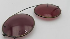 Vintage Nautica 126 Bronze Metal Oval Clips Sunglasses Frames