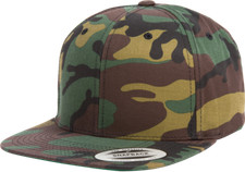 Yupoong 6089 YP Classics Snapback Hat Flat Bill Baseball Cap Blank Adjustable