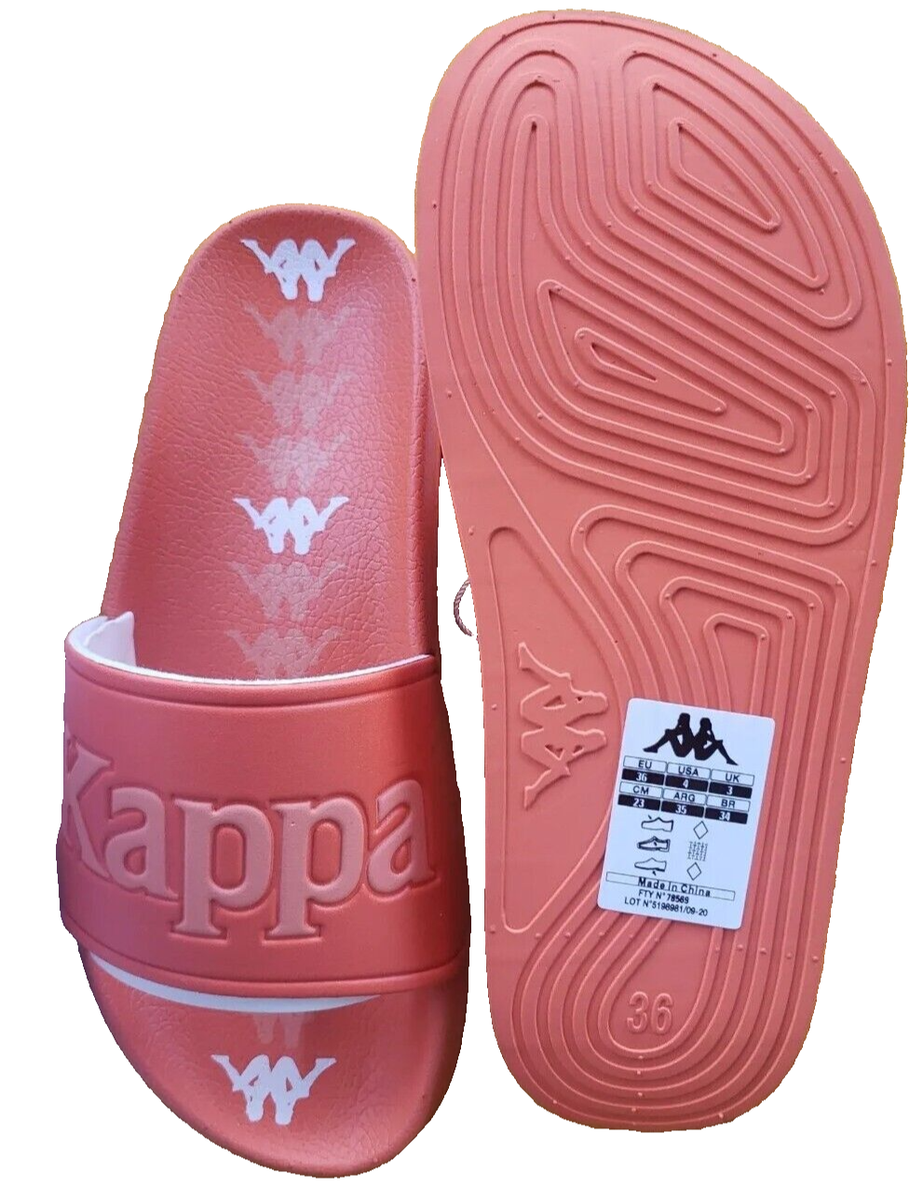 KAPPA 222 Banda Adam 17 Slides Orange/LT Orange /White Men's Sz. 4
