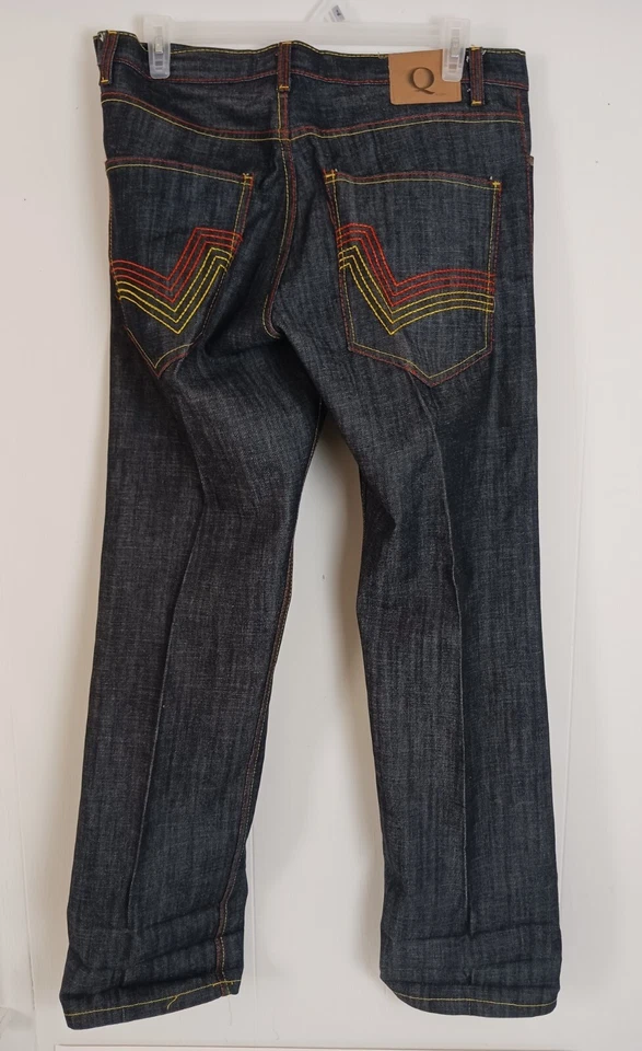 Q BY QRUEL BORDADO BOLSILLO NEGRO VAQUERO HOMBRE TALLA 36X32 Foto 3 de 4